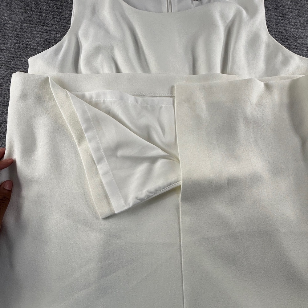 Kasper Womens Vanilla Ice White Sleeveless Sheath Dress Size 16 10543034-9ZS - Picture 7 of 8